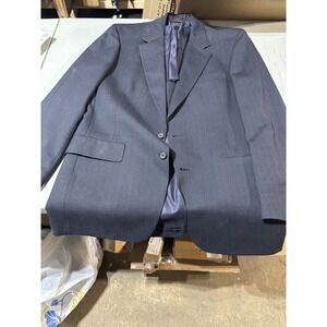 Hart Schaffner Marx Men's Navy Blue Striped Blazer 42 W/slacks 32‎